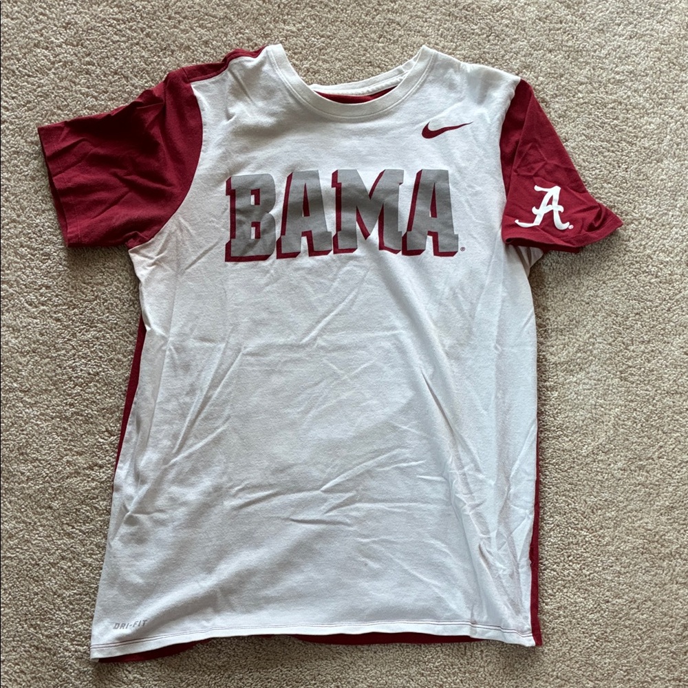 Nike Kids Bama Red and White Tee